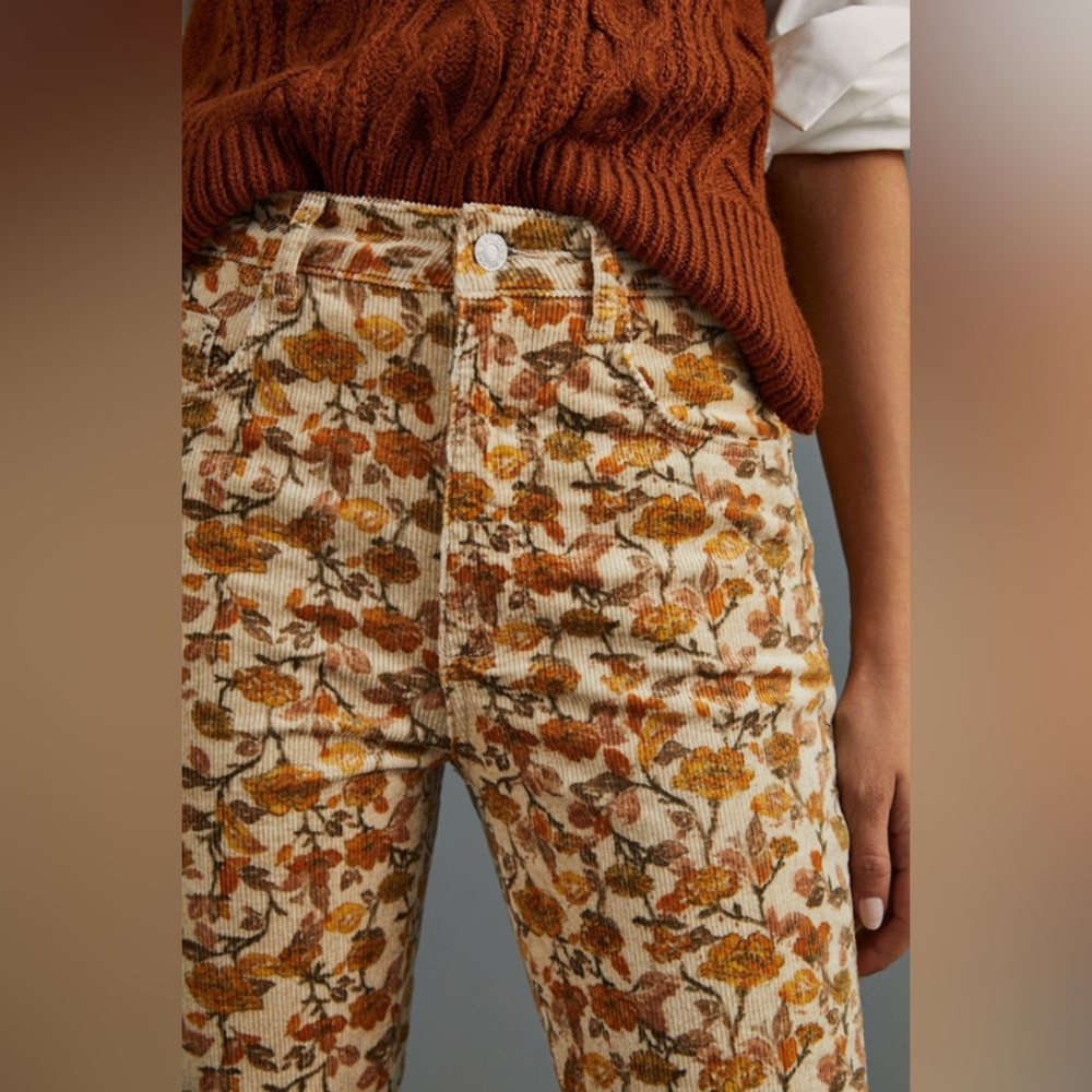 Anthropologie The Icon Corduroy Flare Pants